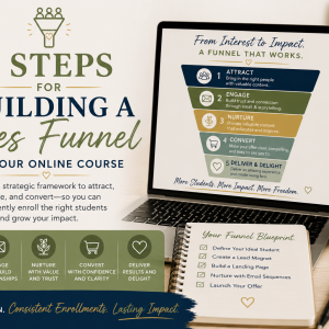 5 Steps For Building A Sales Funnel For Your Online Course (Non-CE Course)