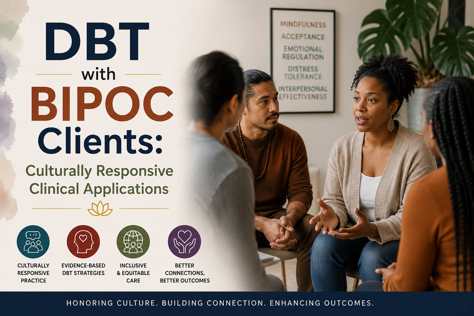 DBT with BIPOC Clients: Culturally Responsive Clinical Applications -Intermediate-2 CE