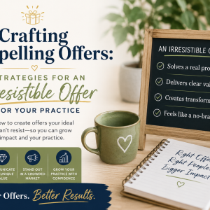Crafting Compelling Offers: Strategies for an Irresistible Offer for Your Practice (Non-CE Course)