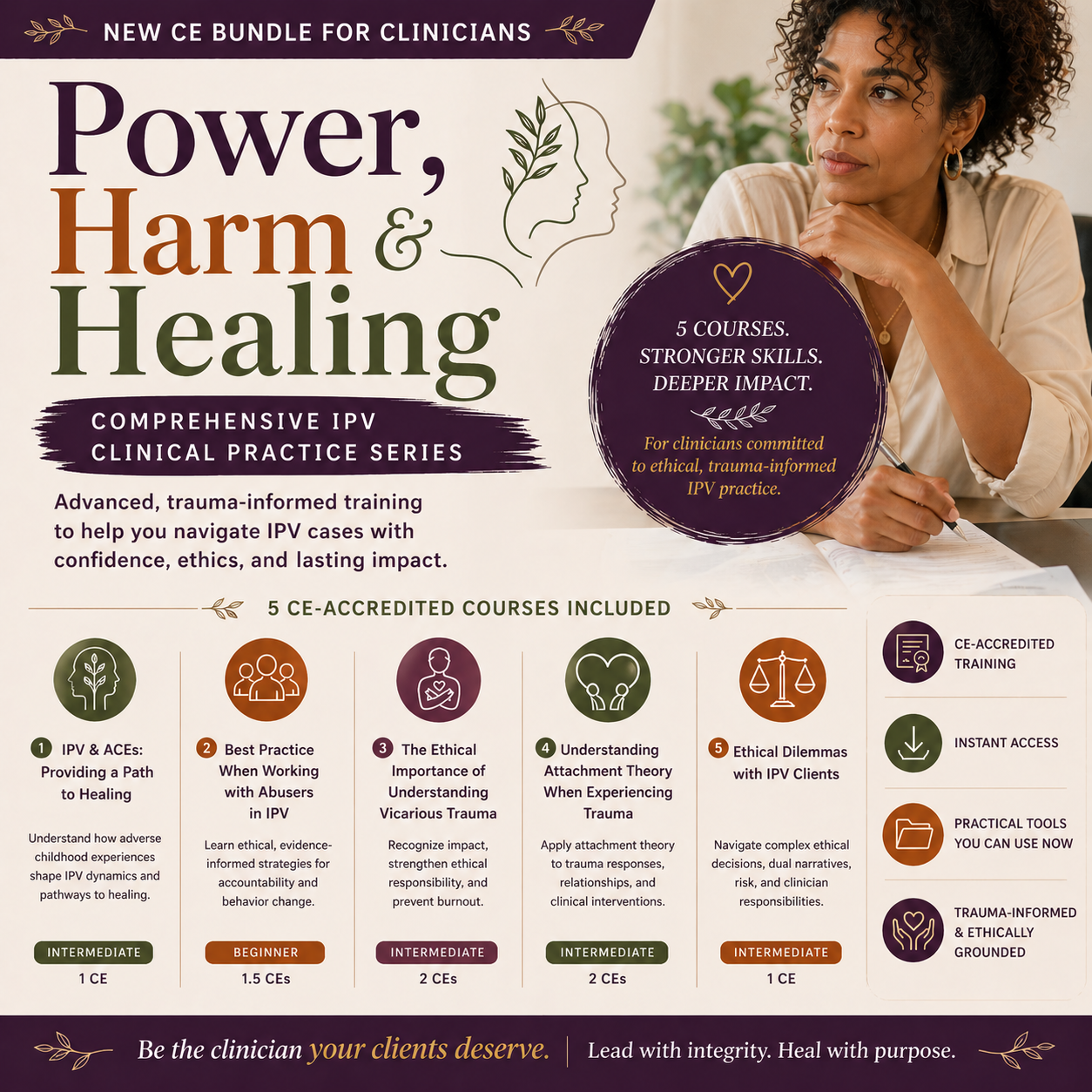 Power, Harm & Healing: Comprehensive IPV Clinical Practice Series 7.5 CEs - Image 2